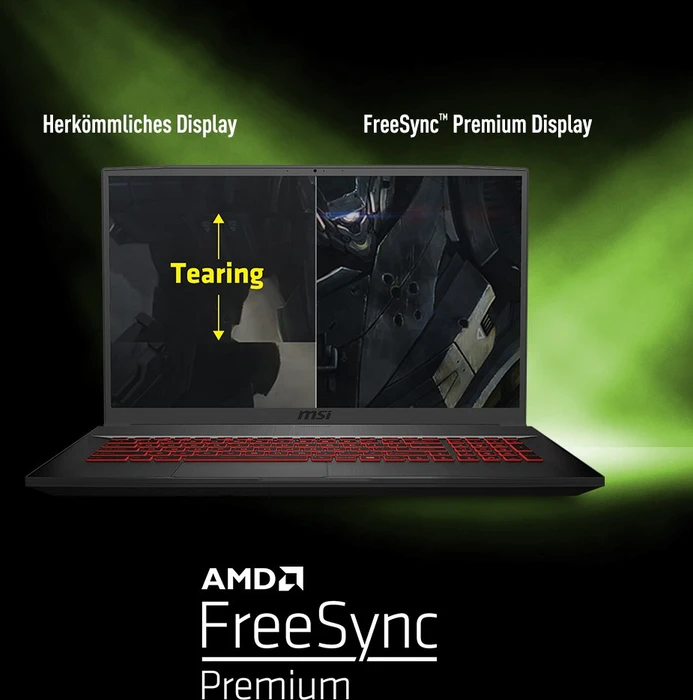 MSI Bravo 17 073-A4DDR, Ryzen 7 4800H, 8GB RAM, 512GB SSD, Radeon RX 5500M, DE