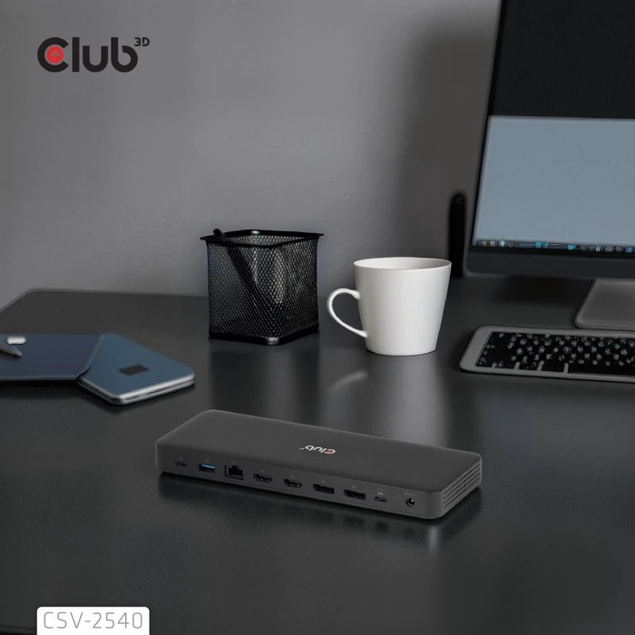 Club 3D 14-in-1 Quad-Display-Dockingstation, USB-C 3.1 [Buchse]
