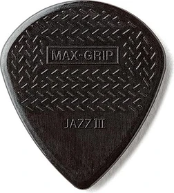 Dunlop Max-Grip Jazz III Stiffo Pick, 6-Pack