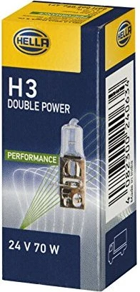 Hella Halogen Double Power 24V H3 70W, 1er-Pack