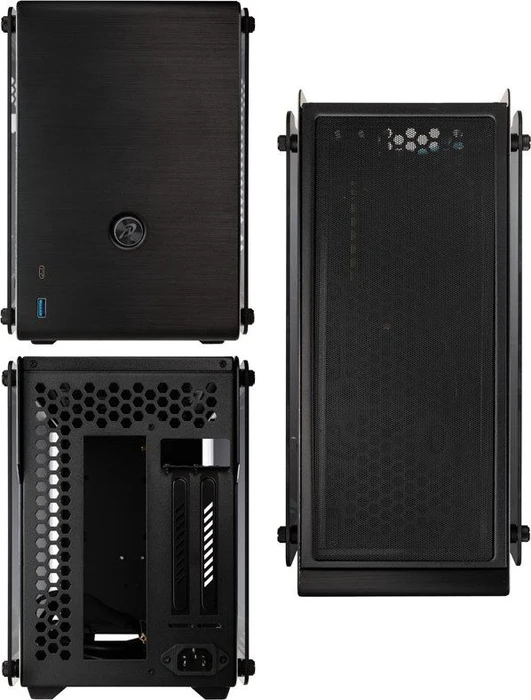 Raijintek Ophion, schwarz, Glasfenster, Mini-ITX
