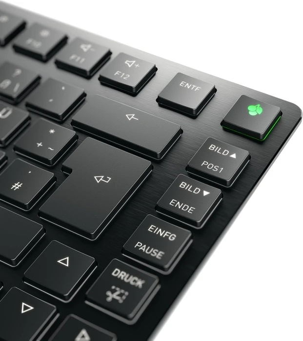 Cherry KW X ULP 2.0 Mini, schwarz, LEDs weiß, MX ULP Tactile, USB/Bluetooth, DE
