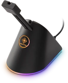 Deltaco Gaming RGB Mouse Bungee, Mauskabelhalterung, schwarz