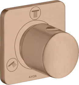 Hansgrohe Axor Citterio M Ab- und Umstellventil Trio/Quattro brushed red gold