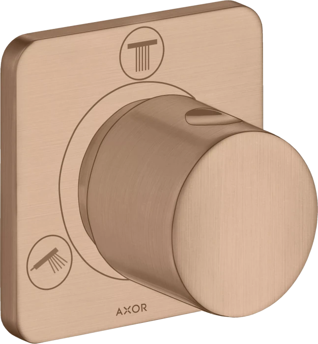 Hansgrohe Axor Citterio M Ab- und Umstellventil Trio/Quattro brushed red gold