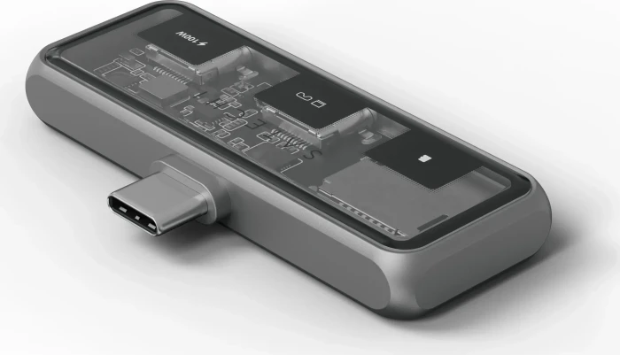 Satechi Mobile XR Hub with microSD Reader, grau, USB-C 3.0 [Stecker]