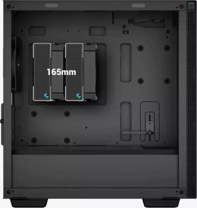 DeepCool CH370, schwarz, Glasfenster