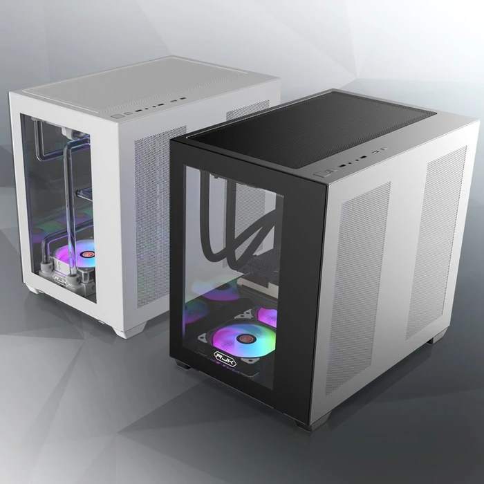 Raijintek Paean C7, weiß, Glasfenster