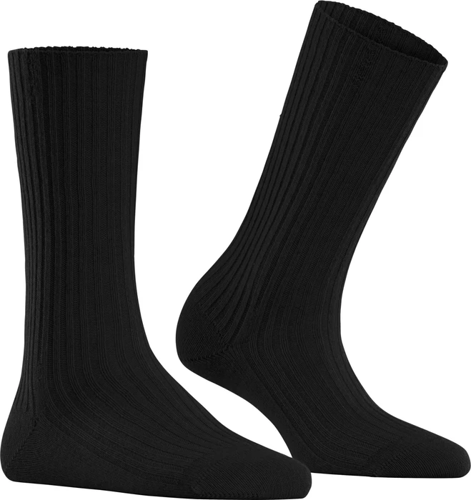 Falke Cosy Wool Boot Socken schwarz (Damen)