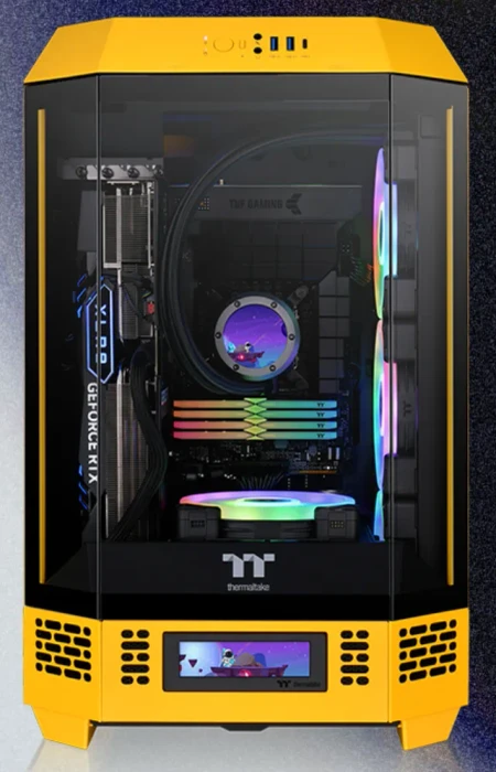 Thermaltake The Tower 300 Bumblebee, gelb, Glasfenster