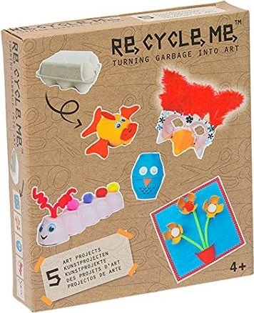 Re-Cycle-Me Basteln mit Eierbox für Mädchen