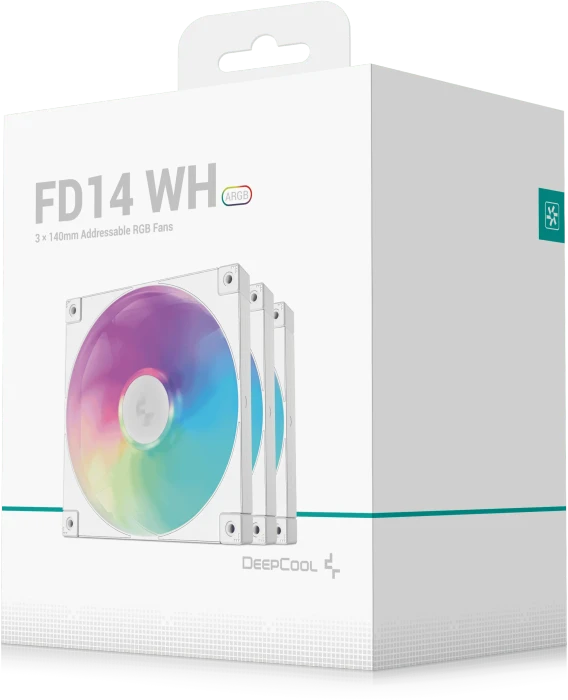 DeepCool FD14 ARGB WH, weiß, 140mm, 3er-Pack