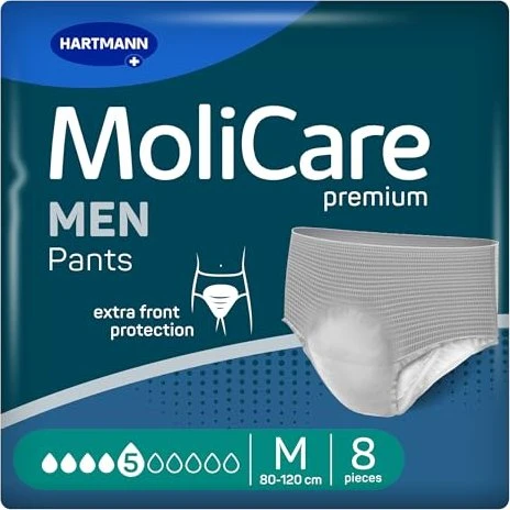 Hartmann MoliCare Premium Men 5 Tropfen Schutzhose Größe M, 8 Stück