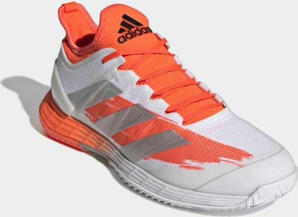 adidas Adizero Ubersonic 4 cloud white/silver metallic/solar red (Herren)