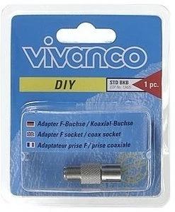 Vivanco STD BKB F-Kurzadapter F-Buchse/Koaxkupplung