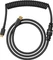 Glorious Premium Coiled Cable USB-C auf USB-A, vergoldet, Tastaturkabel (Spiral-Textilkabel), 1.37m, Phantom Black Vorschaubild