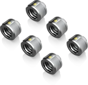 Raijintek Pelias D141806 Fitting G1/4" 14mm, silber, 6er-Pack