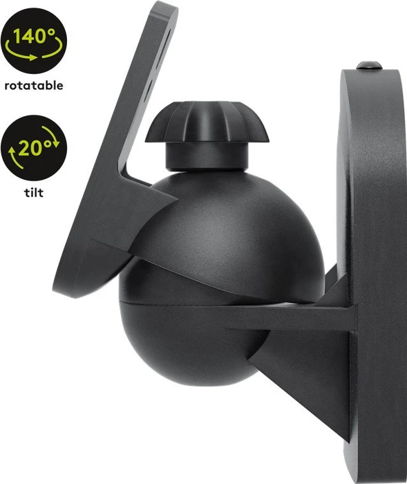Wentronic Goobay Universal-Wandhalterung schwarz, Paar