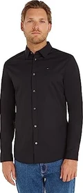 Tommy Hilfiger Slim Fit Popeline Hemd langarm tommy black (Herren)