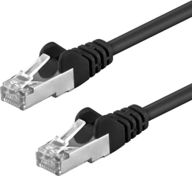goobay Patchkabel, Cat5e, F/UTP, RJ-45/RJ-45, 15m, schwarz