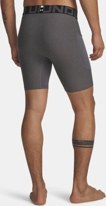 Under Armour HeatGear Armour Laufhose kurz carbon heather/black (Herren)