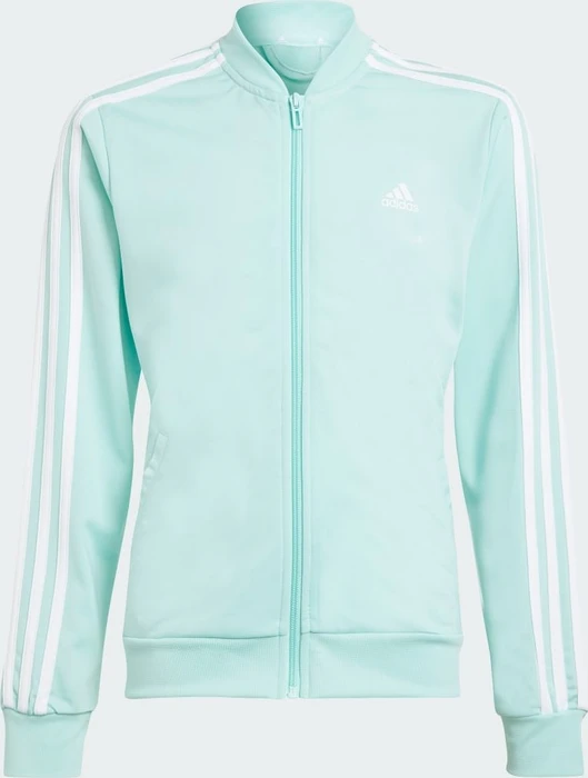 adidas Essentials 3-Streifen Trainingsanzug semi flash aqua/white (Junior)