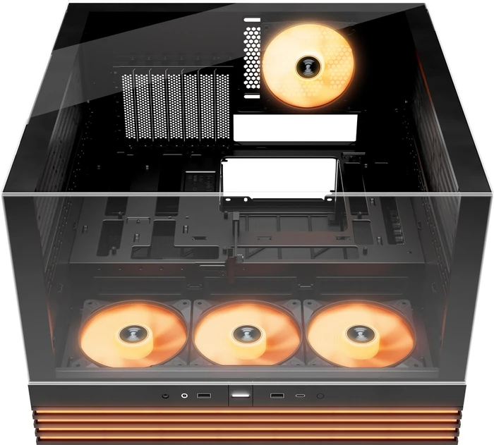 be quiet! Light Base 600 LX Black, schwarz, Glasfenster
