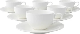 Villeroy & Boch New Cottage Basic Cappuccinotasse mit Untertasse, 2-tlg.