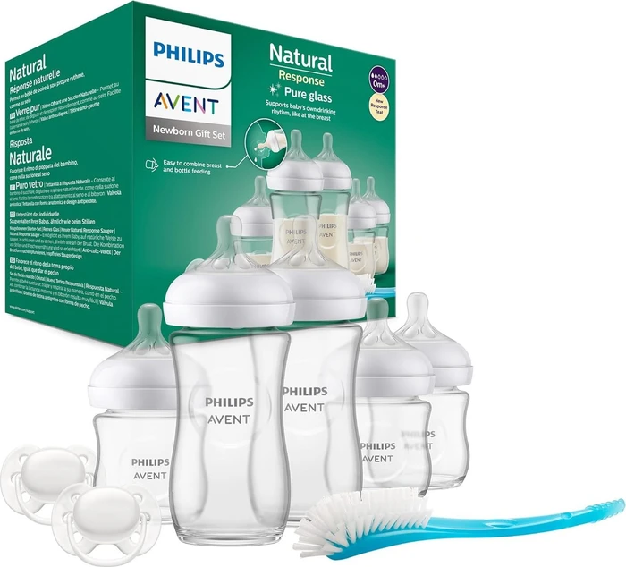 Philips Avent SCD879/11 Natural Response Glas Starter-Set, 8-tlg.