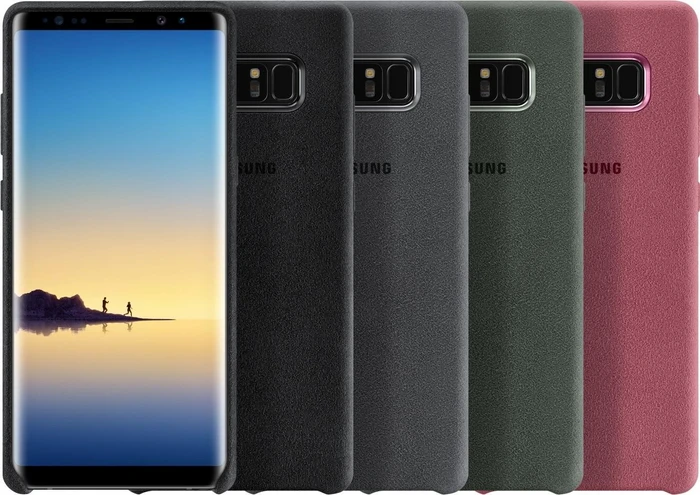 Samsung EF-XN950AK Alcantara Cover für Galaxy Note 8 khaki