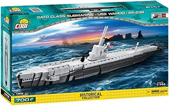 Cobi Historical Collection WW2 Gato Class Submarine USS Wahoo SS-238