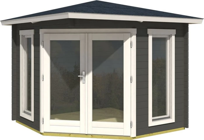 Lasita Maja Oban 40 Gartenhaus carbongrau