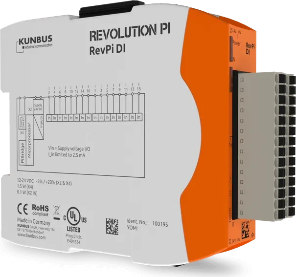 Revolution Pi RevPi DI Digitales Input Erweiterungsmodul, 16 Eingänge