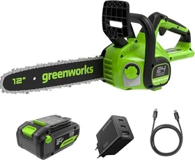 Greenworks Tools GD24CS30 Akku-Kettensäge inkl. Akku 4.0Ah