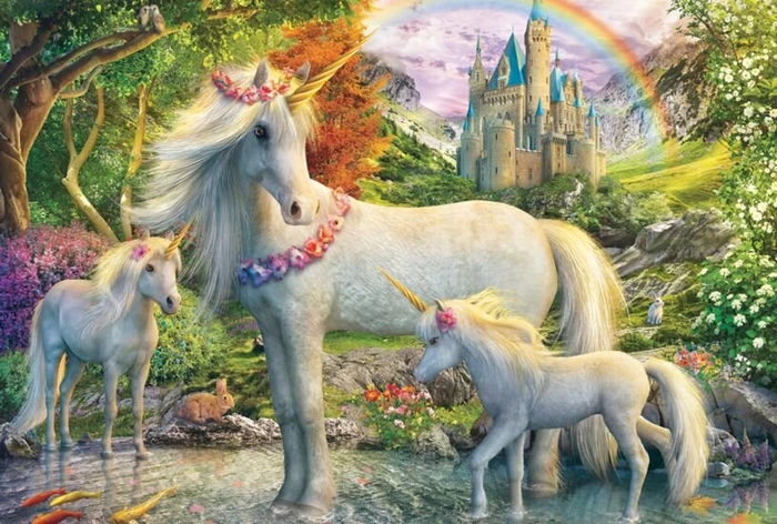 Schmidt Spiele Einhornstute mit zwei Fohlen (56540) – Bild 2 von 2