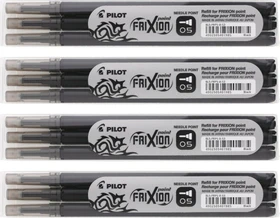 Pilot FriXion Point BLS-FRP5-B-S3 Rollerballmine RB 0.5mm schwarz, 4er-Pack