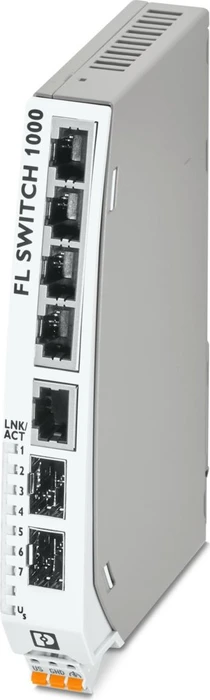 Phoenix Contact FL 1000 Industrial Railmount Gigabit Switch 1005NT-2SFP, 5x RJ-45, 2x SFP