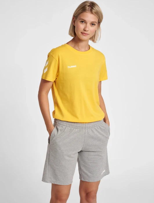 hummel GO Cotton T-Shirt kurzarm sports yellow
