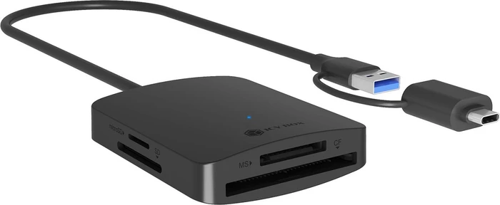 RaidSonic Icy Box IB-CR302-CU3 Cardreader, USB-A/USB-C 3.0 [Stecker]
