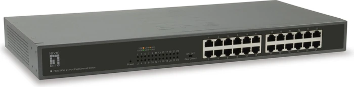 LevelOne FSW Rackmount Switch, 24x RJ-45