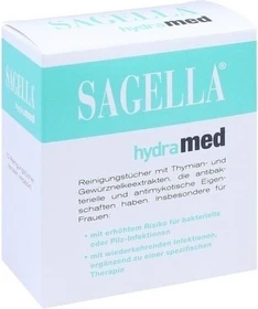 Sagella Hydramed Intim Reinigungstücher, 10 Stück