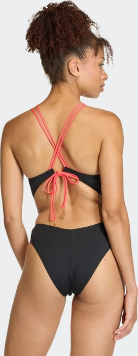 adidas Ripstream 3-Streifen Tie Back Badeanzug schwarz (Damen)