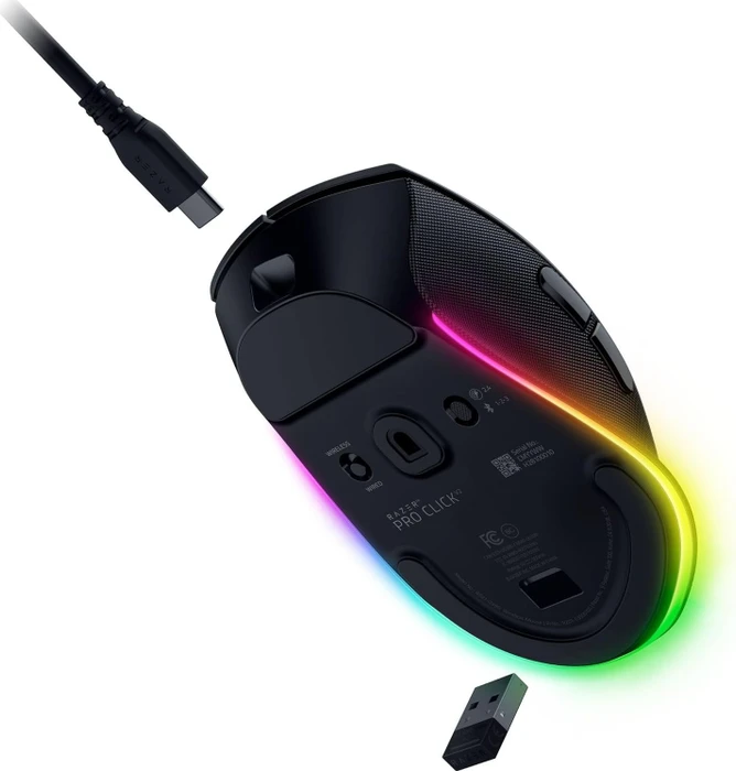 Razer Pro Click V2 Wireless Mouse, schwarz, USB/Bluetooth