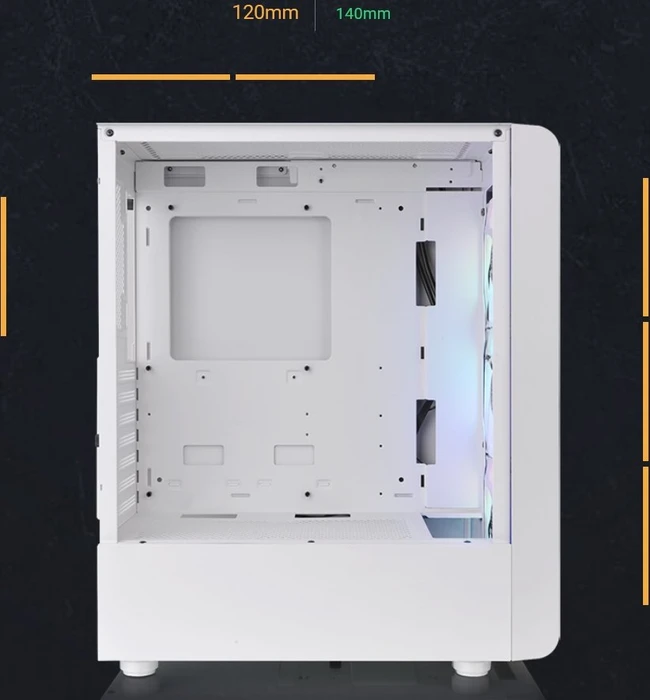 Thermaltake S200 TG Snow, weiß, Glasfenster