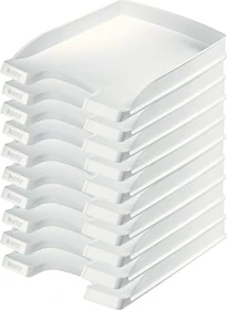 Leitz Plus Briefablage flach, A4, weiß, 10er-Pack
