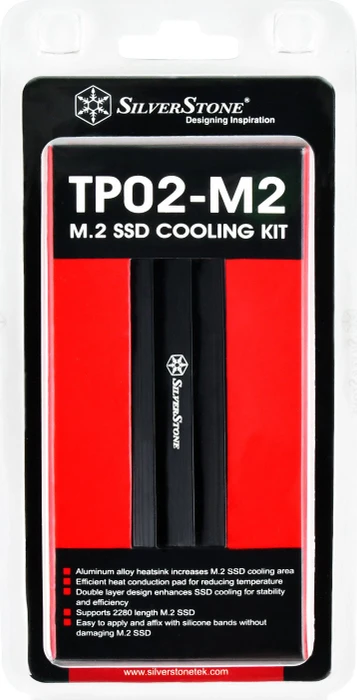 SilverStone TP02-M2 Passivkühler, Aluminium