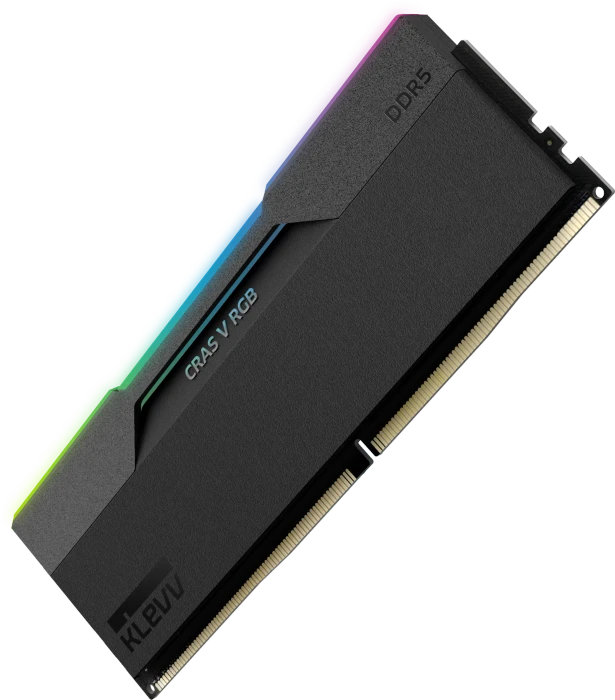 Klevv Cras V RGB Obsidian Black UDIMM 32GB Kit, DDR5-6000, CL30-38-38-78