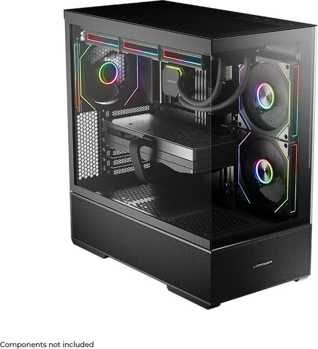 LC-Power Gaming 812B Onyx Vision, schwarz, Glasfenster