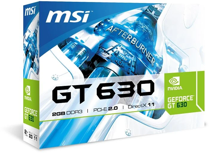 MSI GeForce GT 630, N630-2GD3, 2GB DDR3, VGA, DVI, HDMI