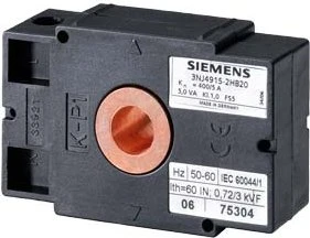 Siemens Zubehör für Leisten 3NJ41 Sicherungslasttrennleisten Gr. NH1-3 integrierbare Stromwandler 600/5A, Kl. 1